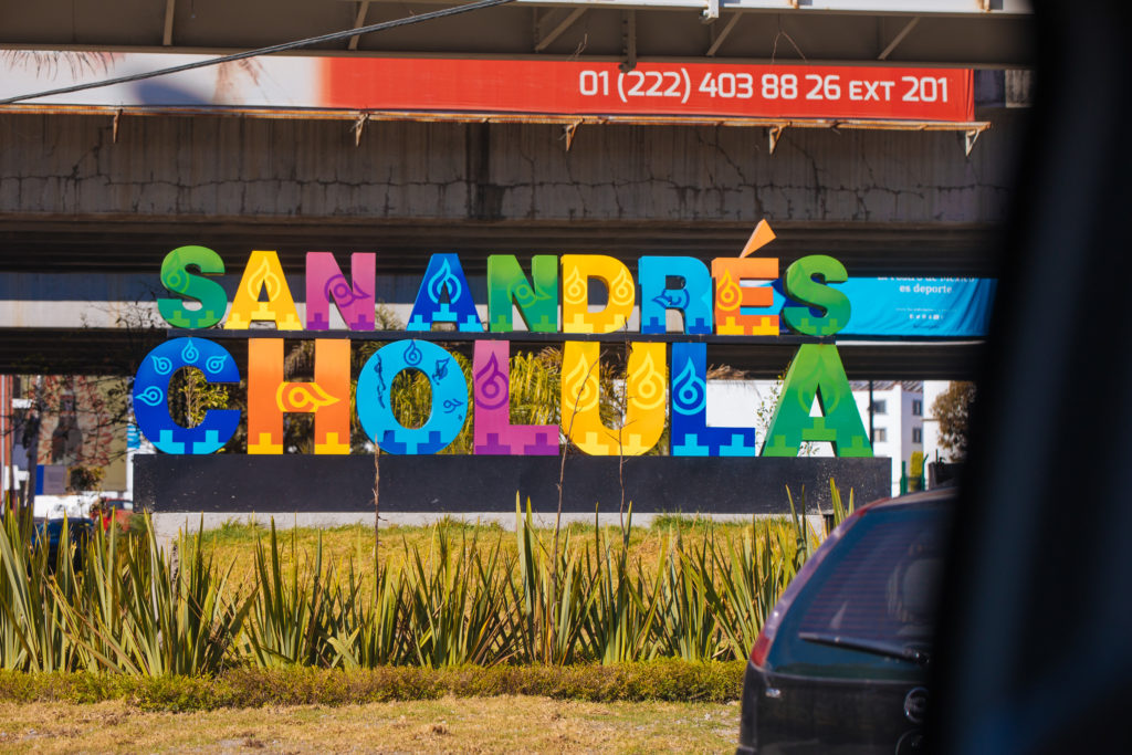 Schriftzug San Andrés Cholula