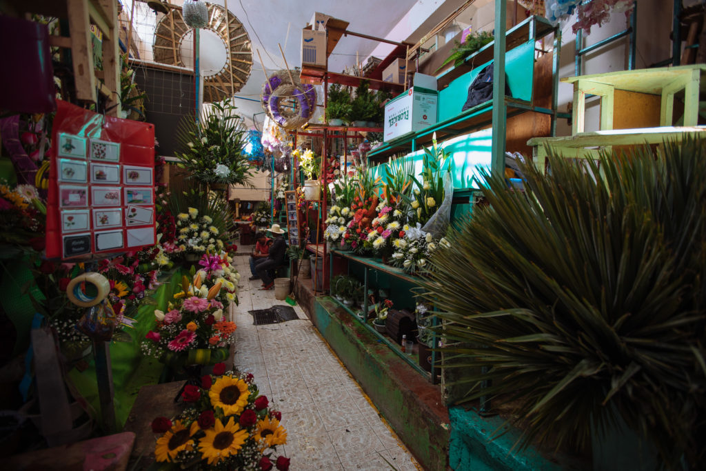 Blumenabteilung im mercado