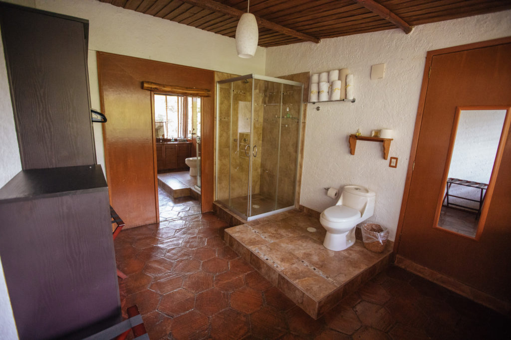 Bad und Toilette, Master Suite, Finca La Casona, Tepoztlán