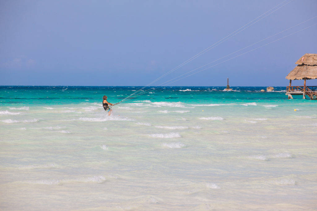 Kitesurfer vor der Playa Norte