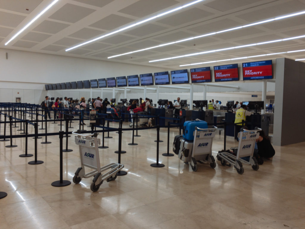 Eingangshalle aeropuerto Cancun