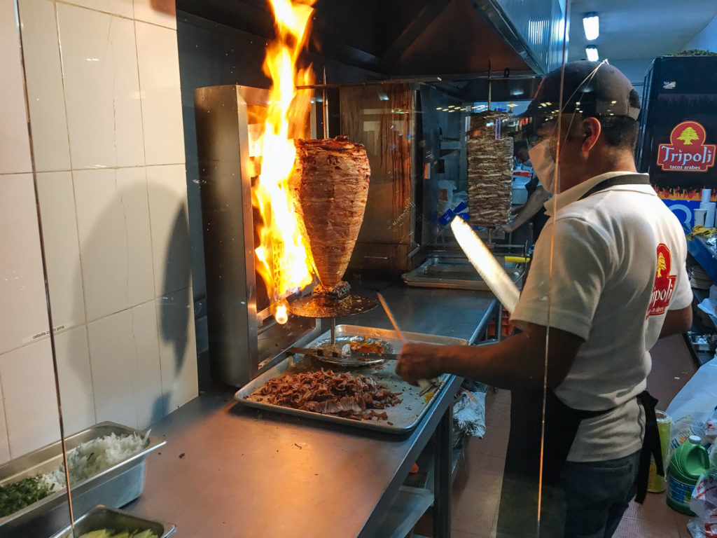 Carne al pastor in der Taquería Trípoli